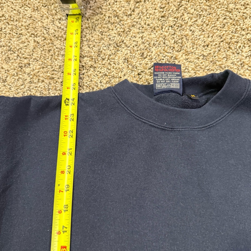 Vintage Oxford University Crewneck Sweatshirt Navy Embroidered Campus Store Sz M - Picture 7 of 7